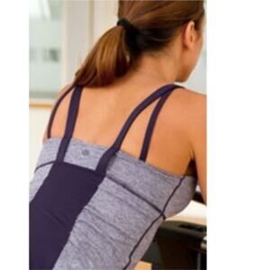 Lululemon Active Strength Heathered Purple Tank Top